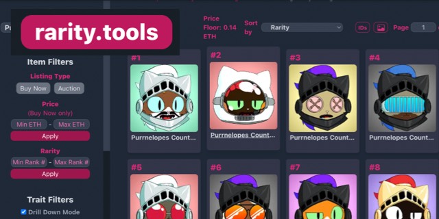 rarity.tools: PCC Cats